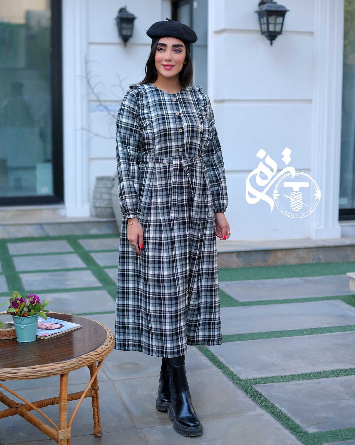 پیراهن پشمی مدل جانان