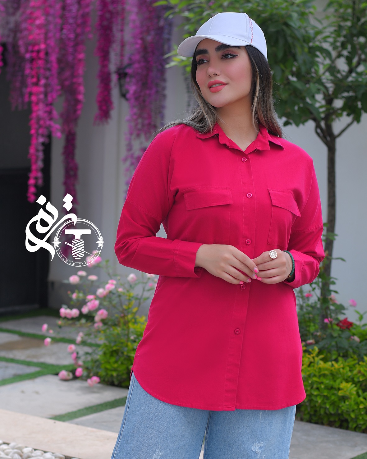 مانتو زنانه مدل گلایل در سه سایز جنس لنین بدون آبرفت کد 6040