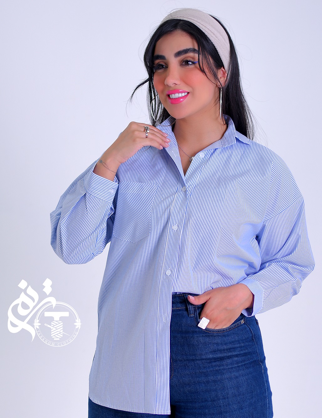 مانتو شومیزی دیپلمات ترند مدل ژیکان ابی یخی