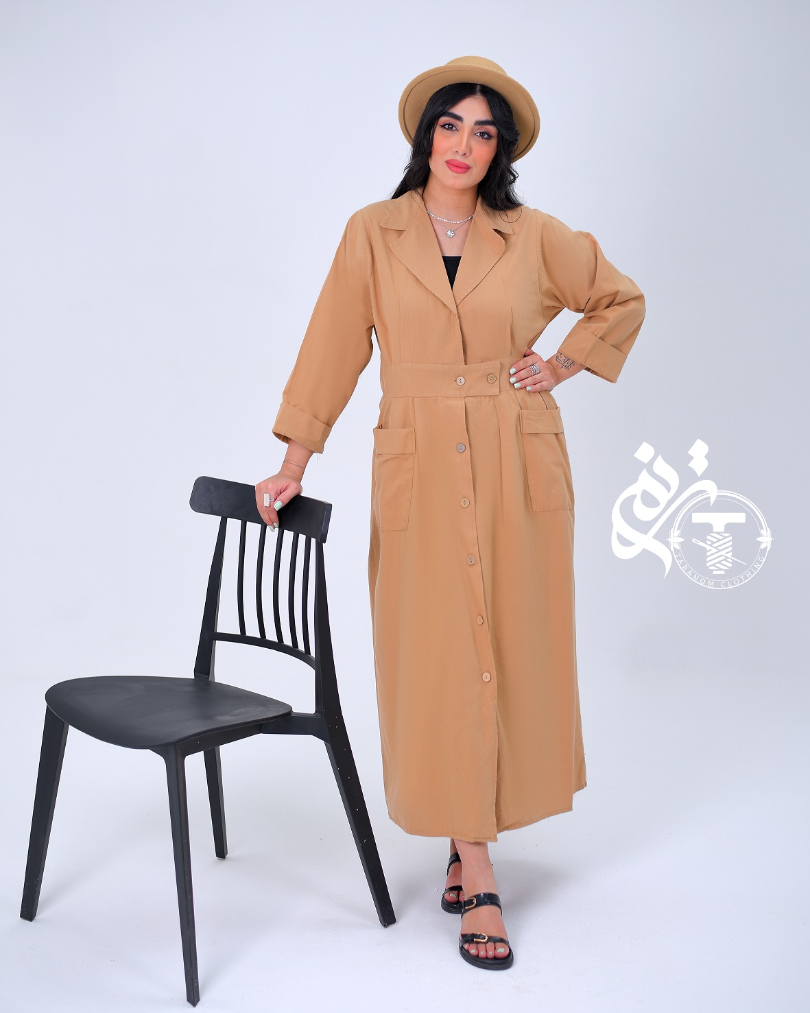 مانتو مدل ژیوا رنگ کرم